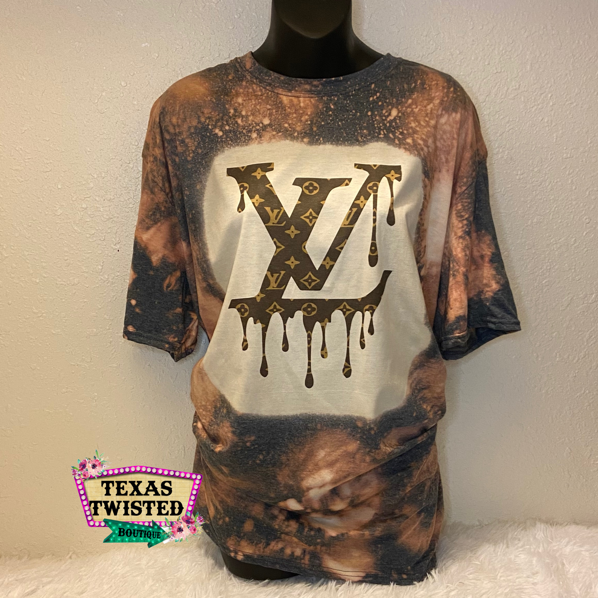 Texas Twisted Boutique Classic LV Drip Graphic Tee